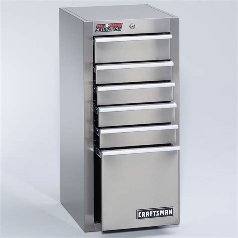 Craftsman 6 Drawer Ball Bearing Griplatch® Side Chest Stainless Steel