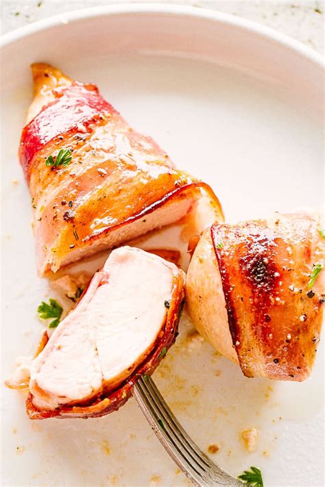 Maple-Glazed Bacon Wrapped Chicken Breasts - Diethood