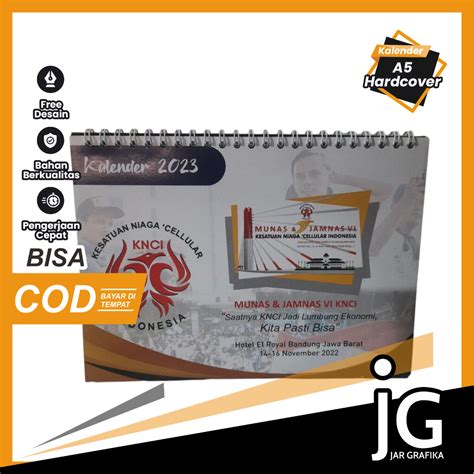 Jual Kalender Meja Custom Calender Duduk Tanggalan Ukuran A5 Hard Cover