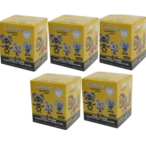 Funko Mystery Minis Vinyl Figure Cuphead Blind Packs 5 Pack Lot