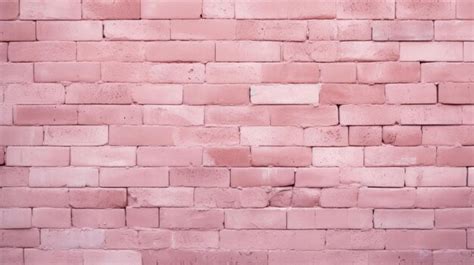 Premium AI Image | Brick wall background light barbie pink colors ...