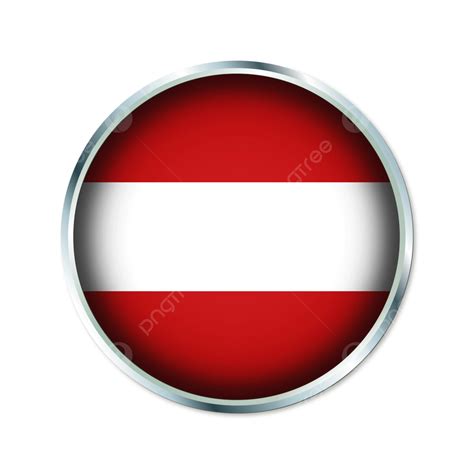 Bandera Redonda De Austria Con Transparente Vector Png Austria