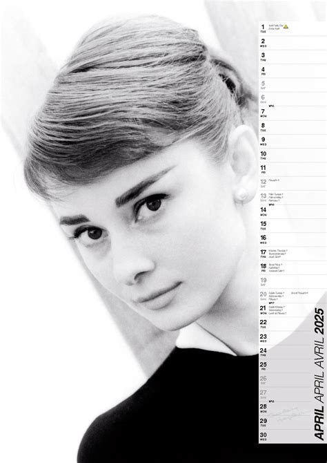 Audrey Hepburn Calendario 2025 Kalenderwinkel Nl