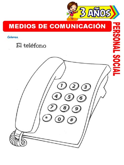 Medios De Comunicacion Colorear Pdf