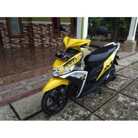 Yamaha Mio M3 2015 Kuning Bagus Mulus Surat Lengkap Plat BG Motor Oke