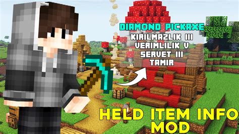 MİNECRAFT EŞYALARIN BÜYÜLERİNİ GÖSTEREN MOD Minecraft Held İtem İnfo