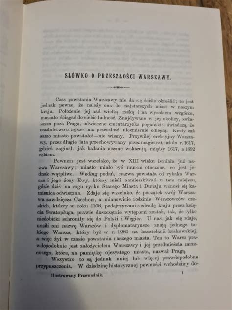 Ilustrowany Przewodnik Po Warszawie Reprint Z Krak W Kup Teraz