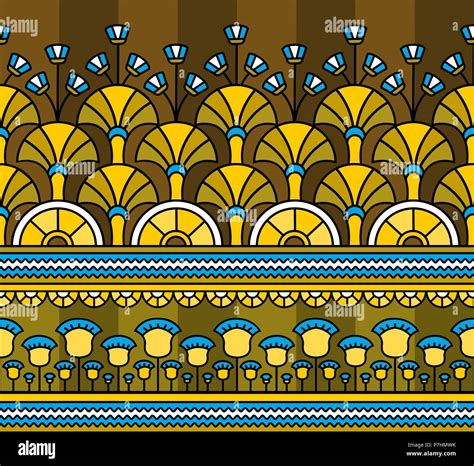 Egyptian Ornament Egyptian Pattern Seamless Pattern In Egyptian Style