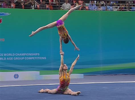 Gym Acrobatique Ch Monde Victoire Russie Duo F Minin Vid O