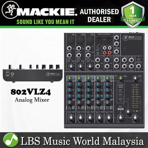 Mackie 802VLZ4 8 Channel Mixer Analog Compact Mixers With Onyx 802