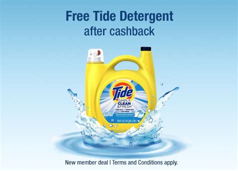 Free Tide Laundry Detergent After Rebate Couponing Tide