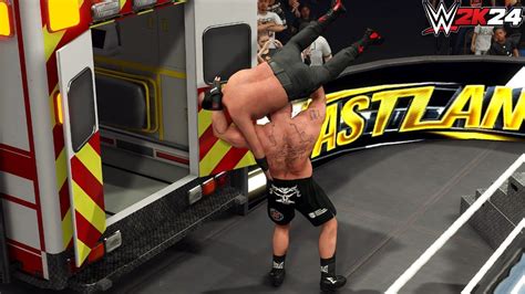 WWE 2k24 Brock Lesnar 14 Vs Paul Hayman Ambulance Match Fastlane