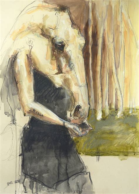 Equine Nude T Drawing By Benedicte Gele Saatchi Art