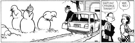 Hiving Out: Calvin and Hobbes' Snowmen