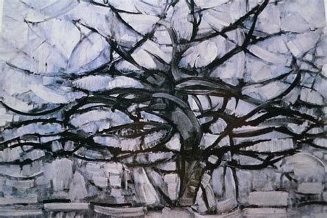 Piet Mondrian El Árbol Gristhe Gray Tree 1912 Mondriaan Boom