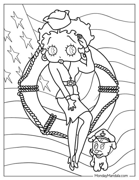 20 Betty Boop Coloring Pages Free Pdf Printables