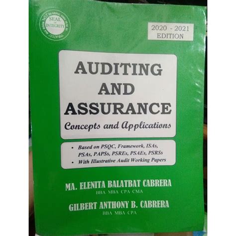 Auditing And Assurance By Cabrera Hobbies Toys Books