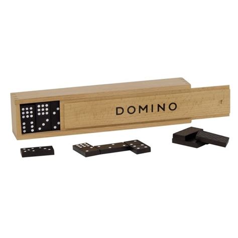 Juego Domino De Madera En Caja Piezas