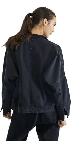 Campera Rígida De Jean Mujer Boyfriend Oversize Vintage en venta en