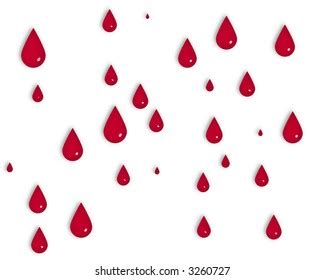 Red Blood Drops Icons Bleeding Symbols Stock Vector Royalty Free