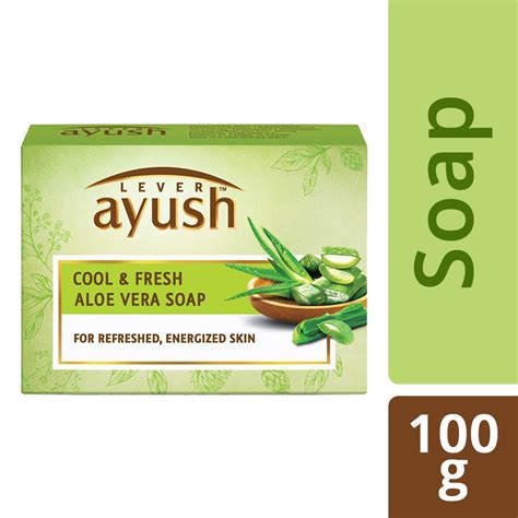 Buy Lever Ayush Cool Fresh Aloe Vera Soap 100 Gm 19 Minutes