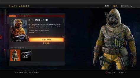 Black Ops New Spectre The Prepper Outfit Showcase Youtube