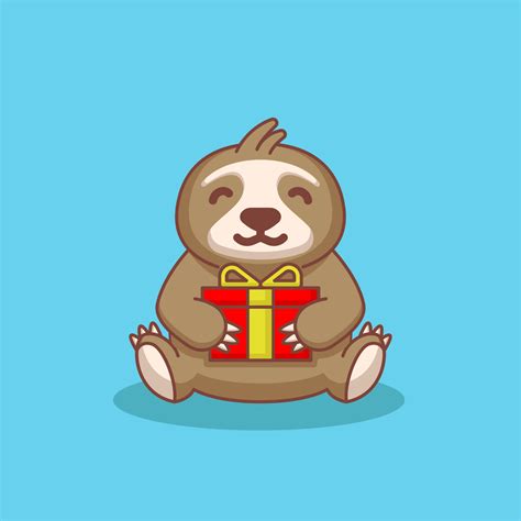 Cute sloth mascot 8630141 Vector Art at Vecteezy