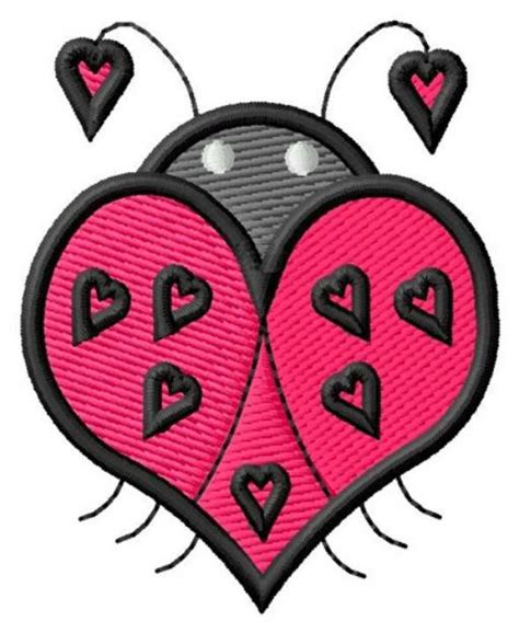 Ladybug Love Machine Embroidery Design Embroidery Library At