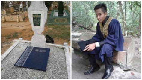 Sungguh Mengharukan Usai Wisuda Pemuda Ini Ke Makam Ibunya