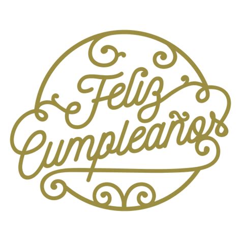 Feliz cumpleaÃos spanish badge AD ntilde cumplea spanish