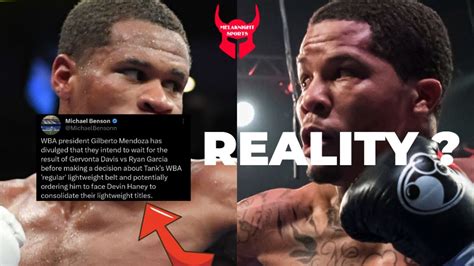 Finally Wba Orders Gervonta Davis Vs Devin Haney Next Devinhaney