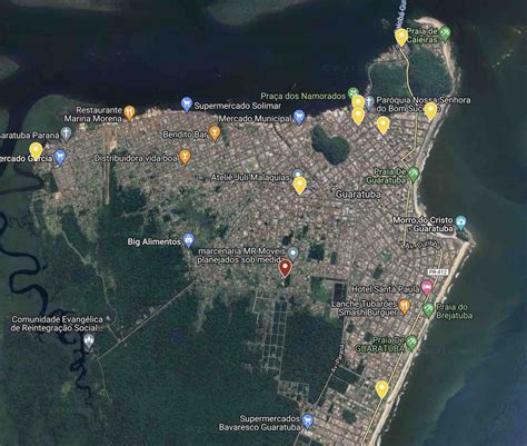 mapa de guaratuba projeto humanos