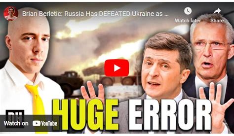 Brian Berletic Russia Has Defeated Ukraine As Nato Loses War Of