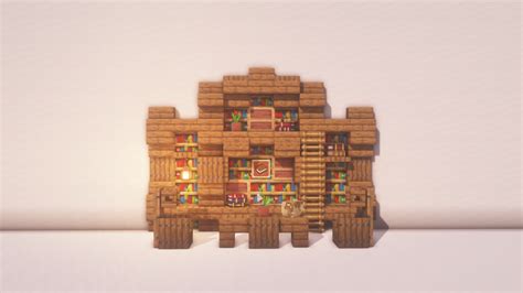 I've built some bookcase designs, here's one of them! : Minecraftbuilds