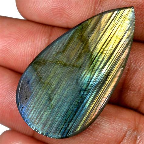 Karat Nat Rlich Labradorite Lose Cabochon X Mm