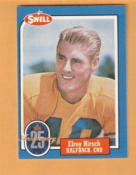 Elroy Hirsch Los Angeles Rams Swell Greats Wisconsin Badgers