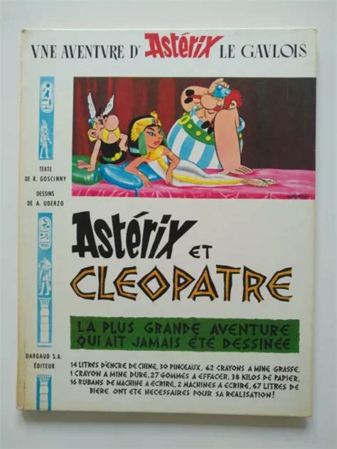 RE 1965 VENDU en l état Astérix 6c Cléopâtre Uderzo Goscinny