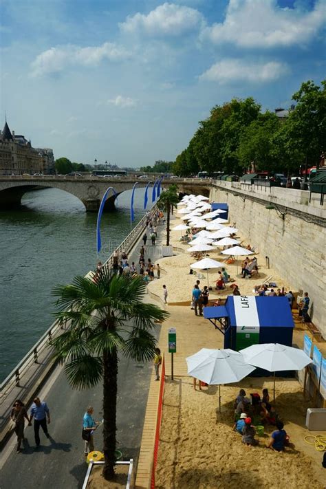 Paris Plages Beaches Editorial Stock Photo Image Of Holiday 40205668