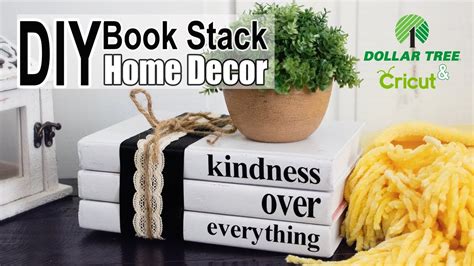 Diy Personalized Farmhouse Book Stack High End Dollar Tree And Cricut