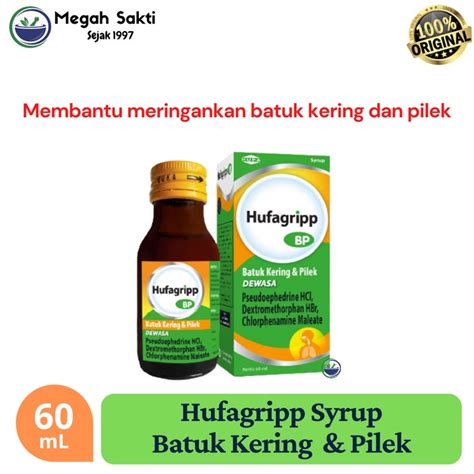 Jual Megah Sakti Hufagripp Bp Batuk Kering Dan Pilek Dewasa Ml