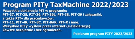 Program TaxMachine PITy 2021 2022 Program PIT Program PITy