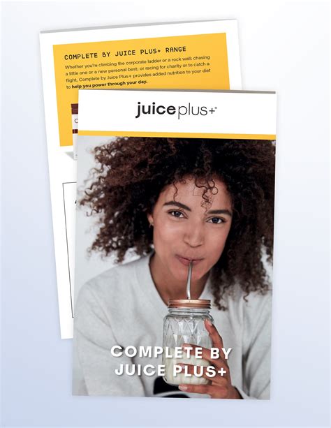 Complete Brochure Pack Of 10 Juice Plus Promotions