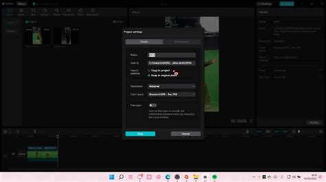 How To Edit Project Settings On Capcut Pc Youtube