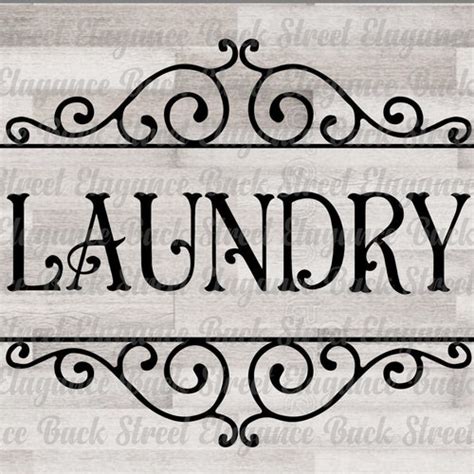 Laundry Svg Vintage Style Laundry Cut File Laundry Room Etsy