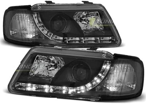 Paire De Feux Phares Audi A L Daylight Led Noir