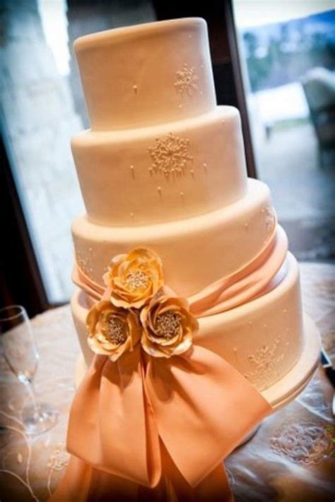 Amazing Cakes For Your Winter Wedding Winter Wedding Cake Orange