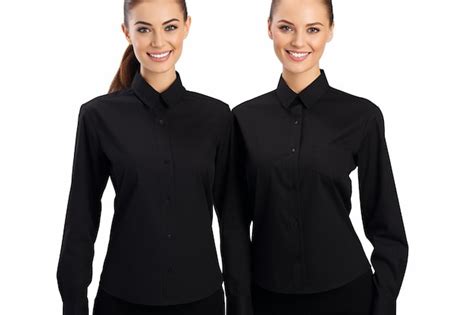 Premium Photo Two Women Wearing Black Shirts With The Words The Word