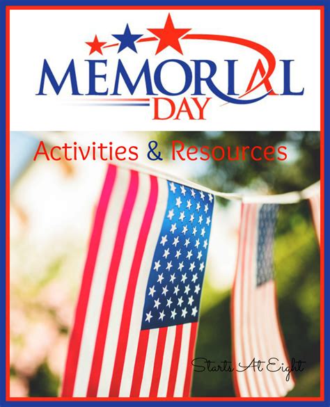 Memorial Day Activities & Resources - StartsAtEight