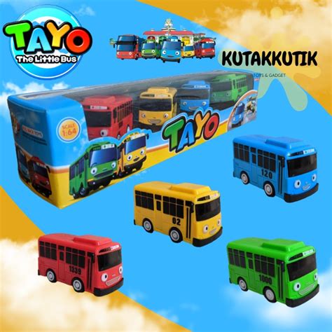 Jual Mainan Mobil Anak Edukasi Bus Tayo Set Isi 4 Atau Isi 5 Pull Back Action Shopee Indonesia