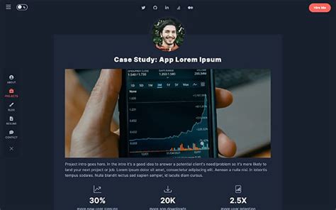 Profolio - Bootstrap Dark Mode Portfolio & Resume Website Template for Software Developers | UX ...